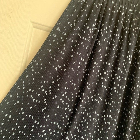 New LOFT Midi Skirt Abstract Polka Dot Print SZ Medium - Picture 5 of 9